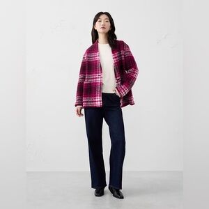 NWT Banana Republic Knit Boucle Plaid Jacket Large⭐️⭐️⭐️⭐️⭐️